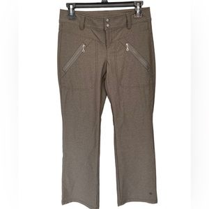 Athleta Nylon Bootcut‎ Pants Moto Brown Size 0.